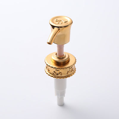 ODM UV Aluminum Rose Gold Soap Pump , 33/410 Lotion Transfer Pump
