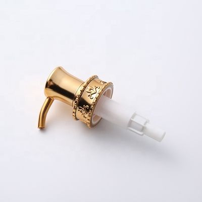 ODM UV Aluminum Rose Gold Soap Pump , 33/410 Lotion Transfer Pump