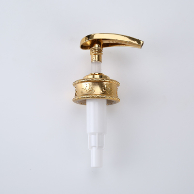Wholesale Liquid Hand Soap Dispenser Cream Body Pumps Custom Aluminum Lids Lotion Pump For Bottle With Gold Collar