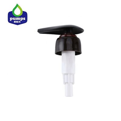 28 410 เครื่องจ่ายโลชั่นสีดำปั๊มพลาสติกไม่หก OEM สำหรับขวด 500ml