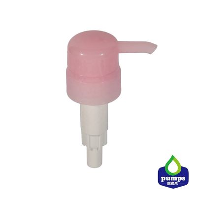 เครื่องจ่ายโฟมสบู่สกรูพลาสติกสีชมพู หัวปั๊ม 33/410 ไม่หก