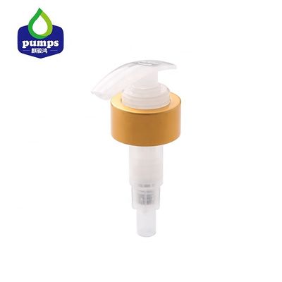 33/410 อลูมิเนียมทองโลชั่นปั๊มโลหะ Matte สบู่อาบน้ำแชมพูปั๊ม